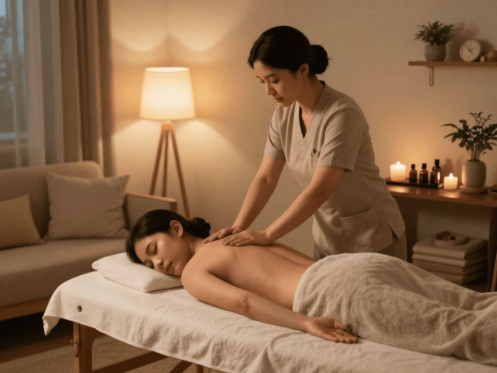 Experience soothing 마포출장마사지 in a serene home setting with skilled therapist.