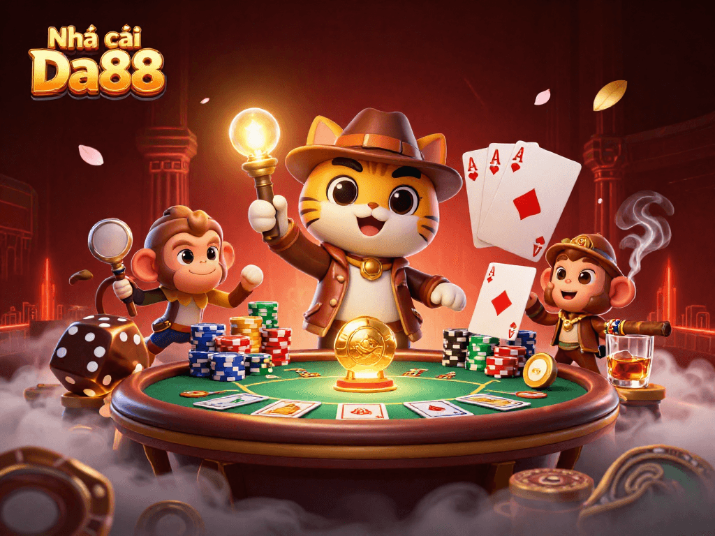 Engage in thrilling adventures with Nhà cái Da88's captivating casino artifacts discovery scene.