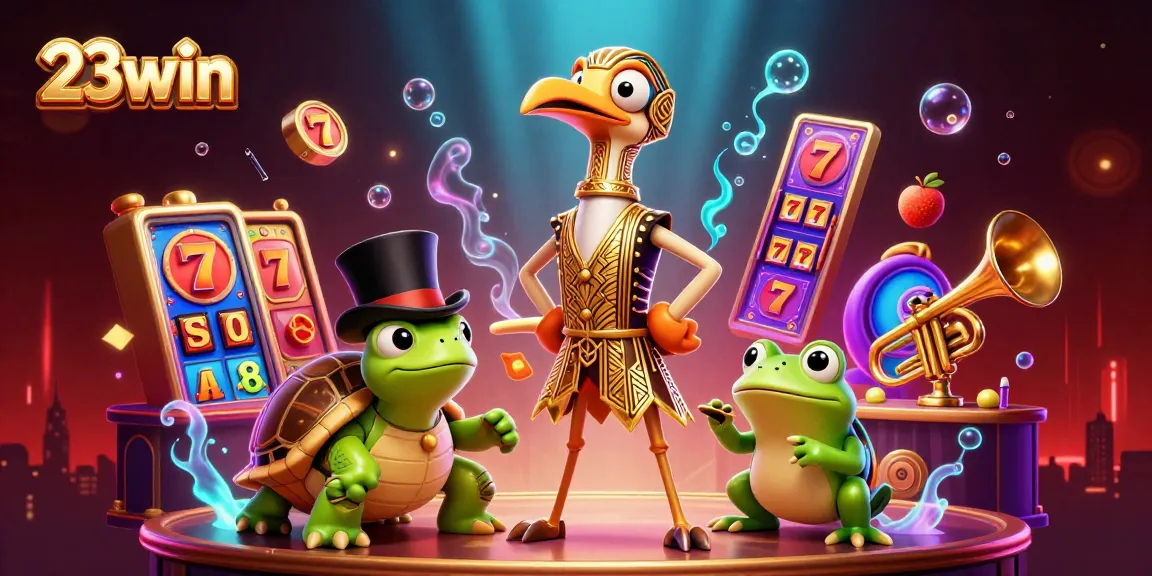 Experience thrilling wins with 23win's vibrant slot reels and exciting game elements.