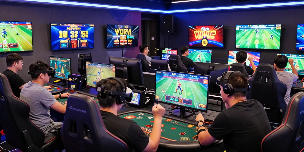 The vibrant gaming experience at https://xx88.se.net/ showcasing players enjoying thrilling online gambling with dynamic graphics and modern equipment.