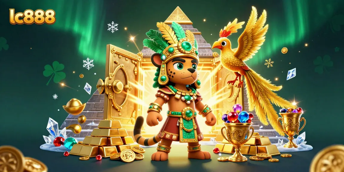 Play thrilling casino games at lc888 with vibrant scenes of wealth and excitement.