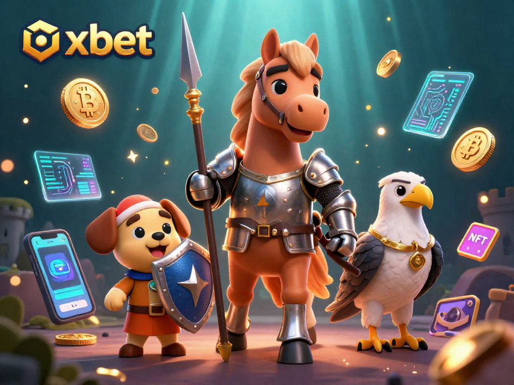 Join the oxbet adventure with a knight and squire in an enchanting crypto casino world.