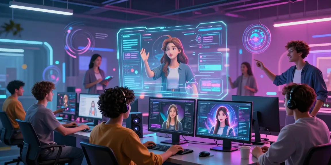 Engaging scene of character ai nsfw interactions in a vibrant digital environment, showcasing customizable characters and AI technology.