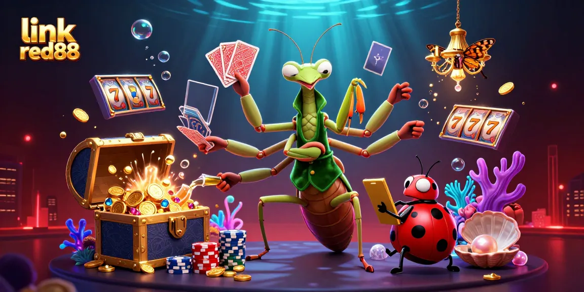 Experience thrilling gameplay at link red88, featuring vibrant 3D characters and exciting casino elements.
