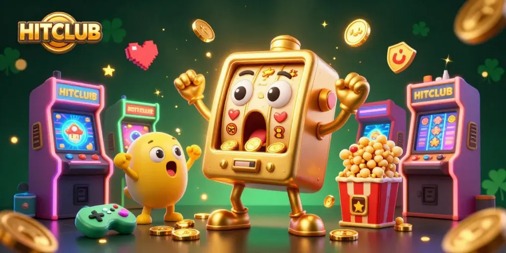 HITCLUB slot machine celebrates coin wins, bringing excitement to the gaming experience.