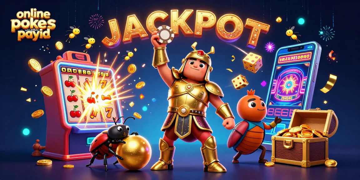 Win big with online pokies Australia PayID as vibrant characters celebrate a jackpot!