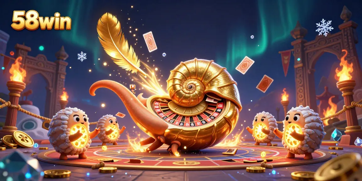 Experience thrilling gaming at 58win with the nautilus roulette wheel and dynamic casino atmosphere.